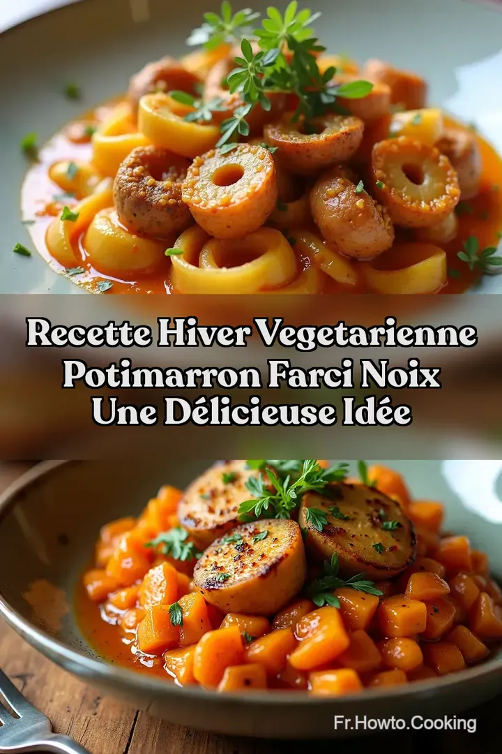 Recette Hiver Vegetarienne Potimarron Farci Noix Une D&eacute;licieuse Id&eacute;e