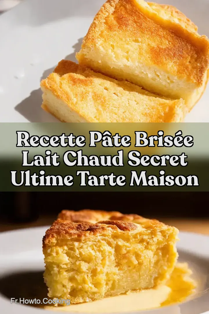 Recette P&acirc;te Bris&eacute;e Lait Chaud Secret Ultime Tarte Maison