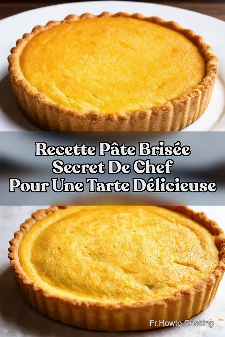 Recette P&acirc;te Bris&eacute;e Secret de Chef pour une Tarte D&eacute;licieuse