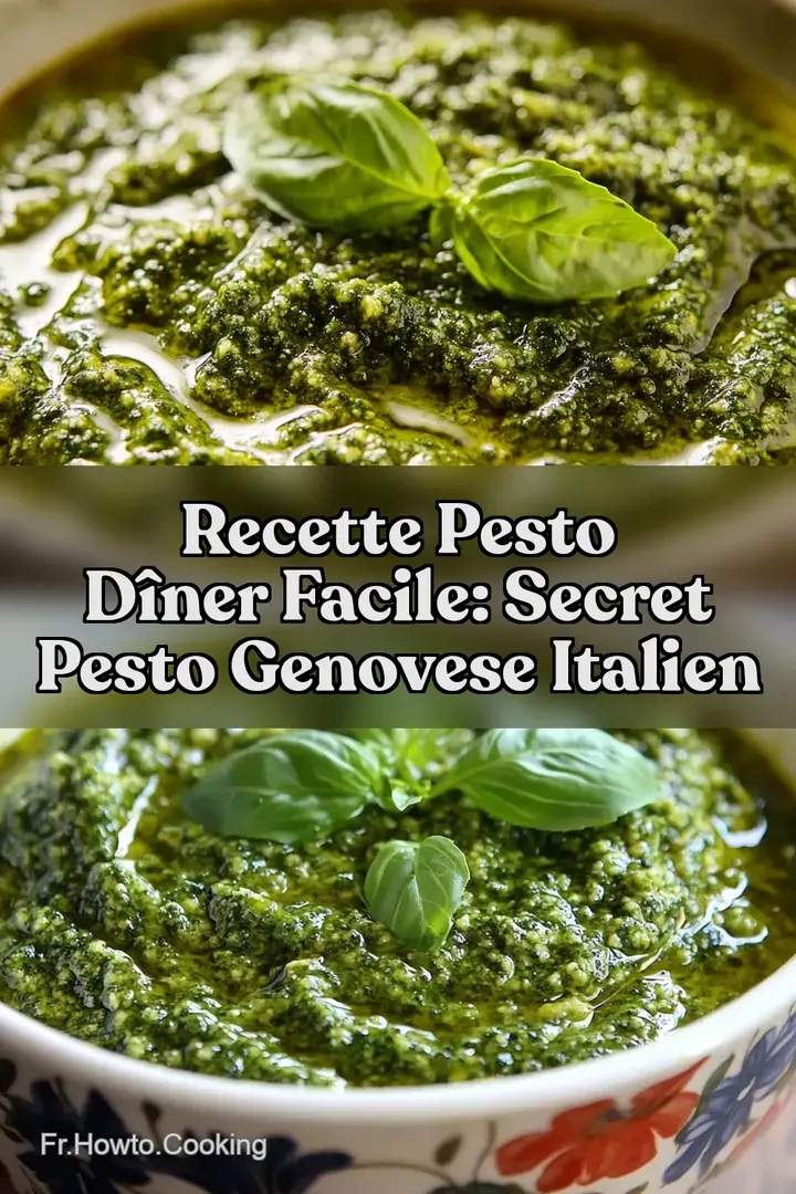 Recette Pesto D&icirc;ner Facile: Secret Pesto Genovese Italien