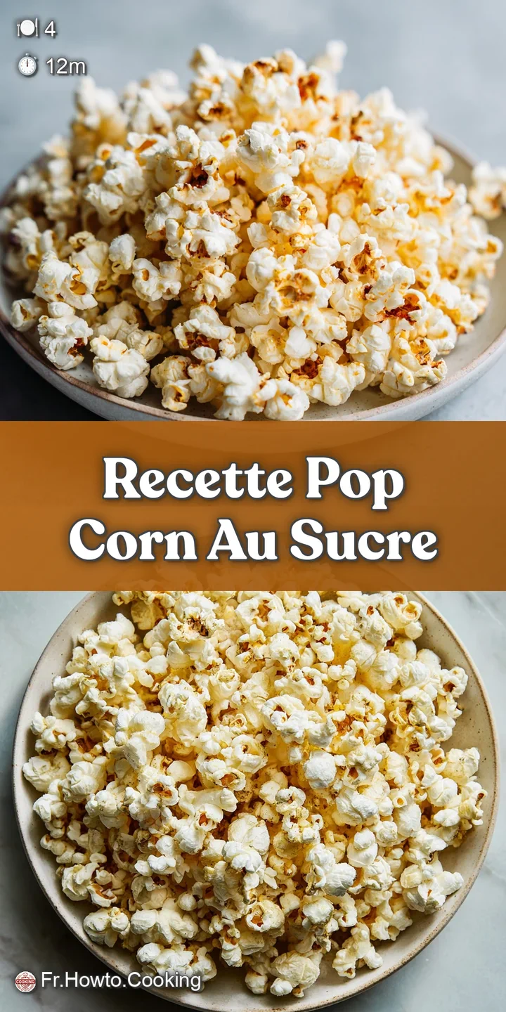 Close-up shows glistening, caramelized popcorn with pools of sugar. Rich, deep amber color hints at the irresistible, swee...