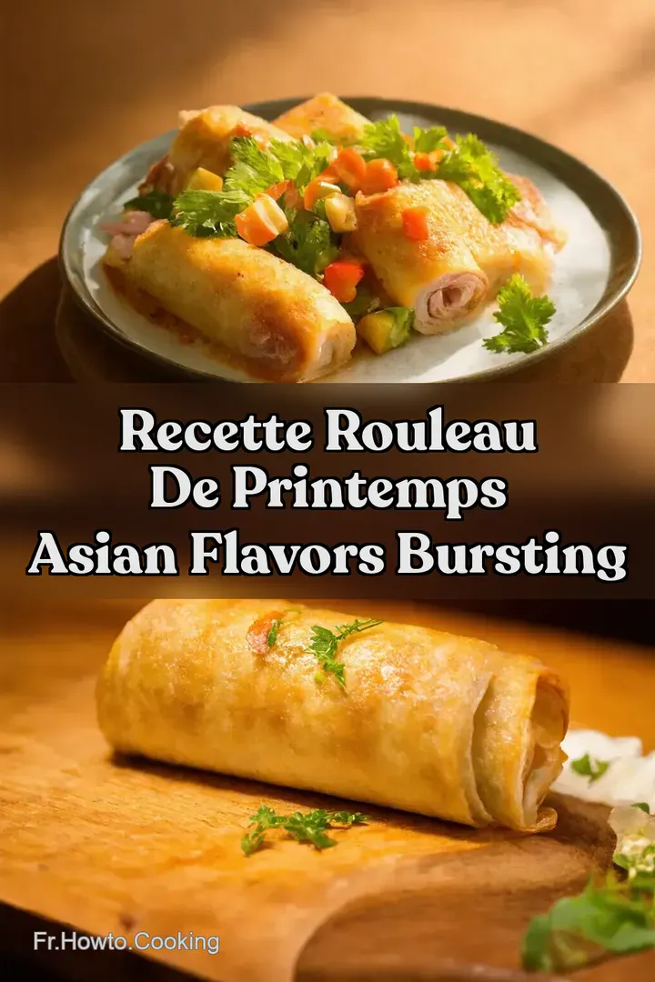 Recette Rouleau de Printemps Asian Flavors Bursting : ÉPINGLER POUR PLUS TARD Recette Rouleau de Printemps Asian Flavors Bursting