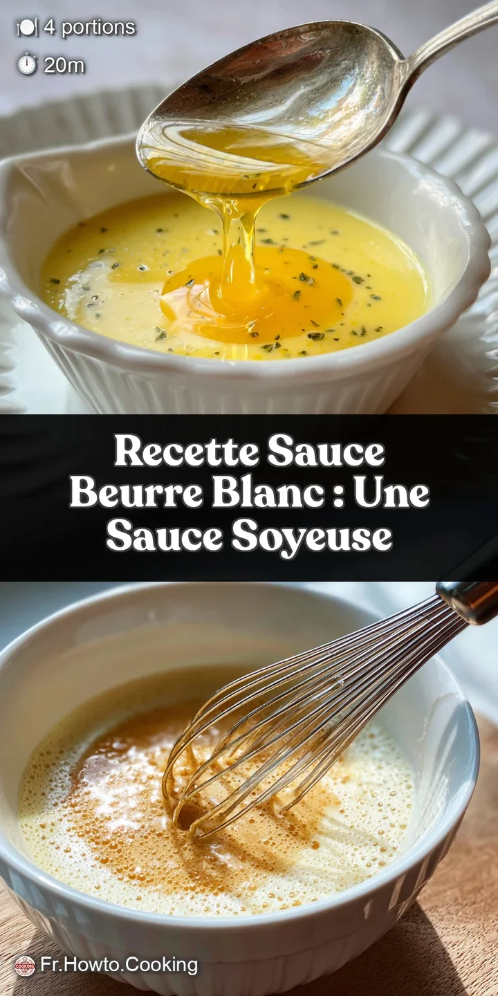 Close-up of luscious beurre blanc, its velvety texture glistening. Tiny flecks of herbs suggest fresh flavor. Utterly temp...