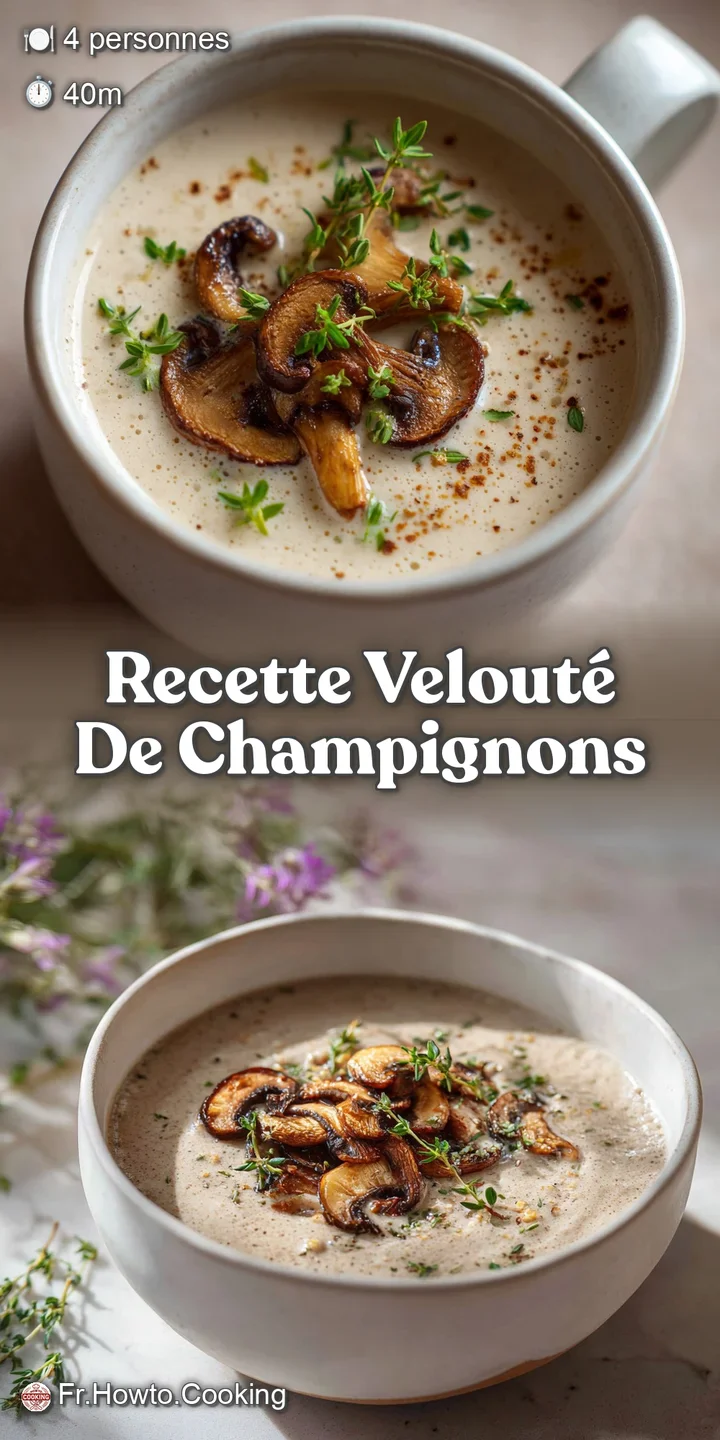 Close-up of velvety mushroom soup, capturing steam & earthy colors. Glistening droplets accent the rich, creamy texture.