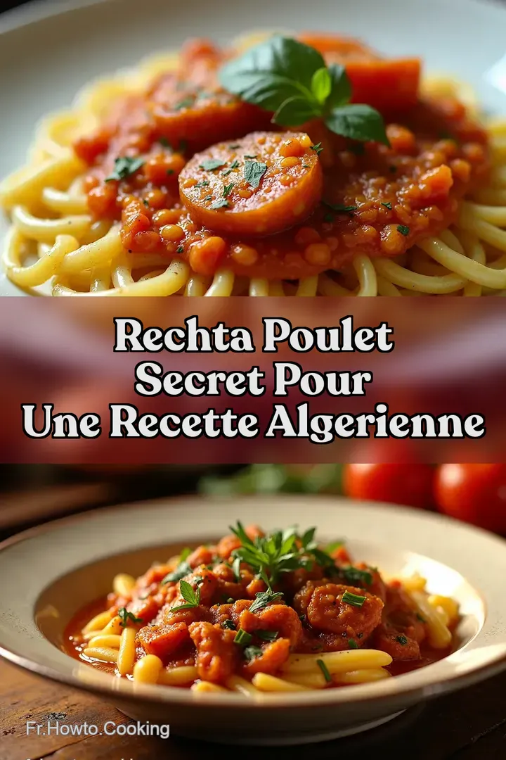 Rechta Poulet Secret pour une Recette Algerienne