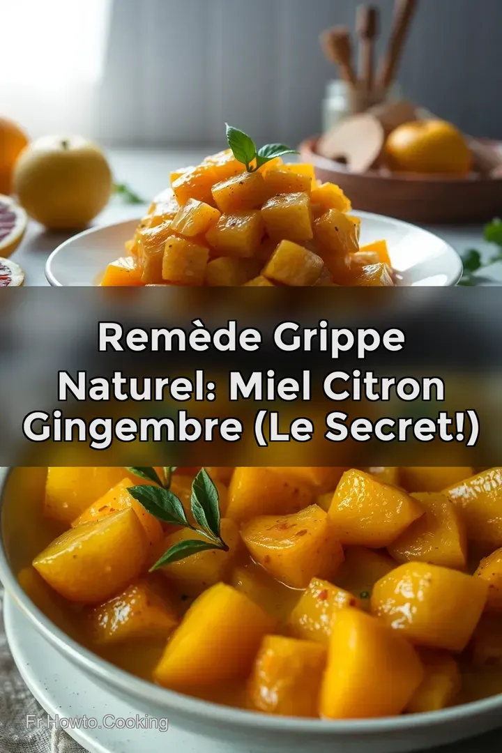 Rem&egrave;de Grippe Naturel: Miel Citron Gingembre (Le Secret!)