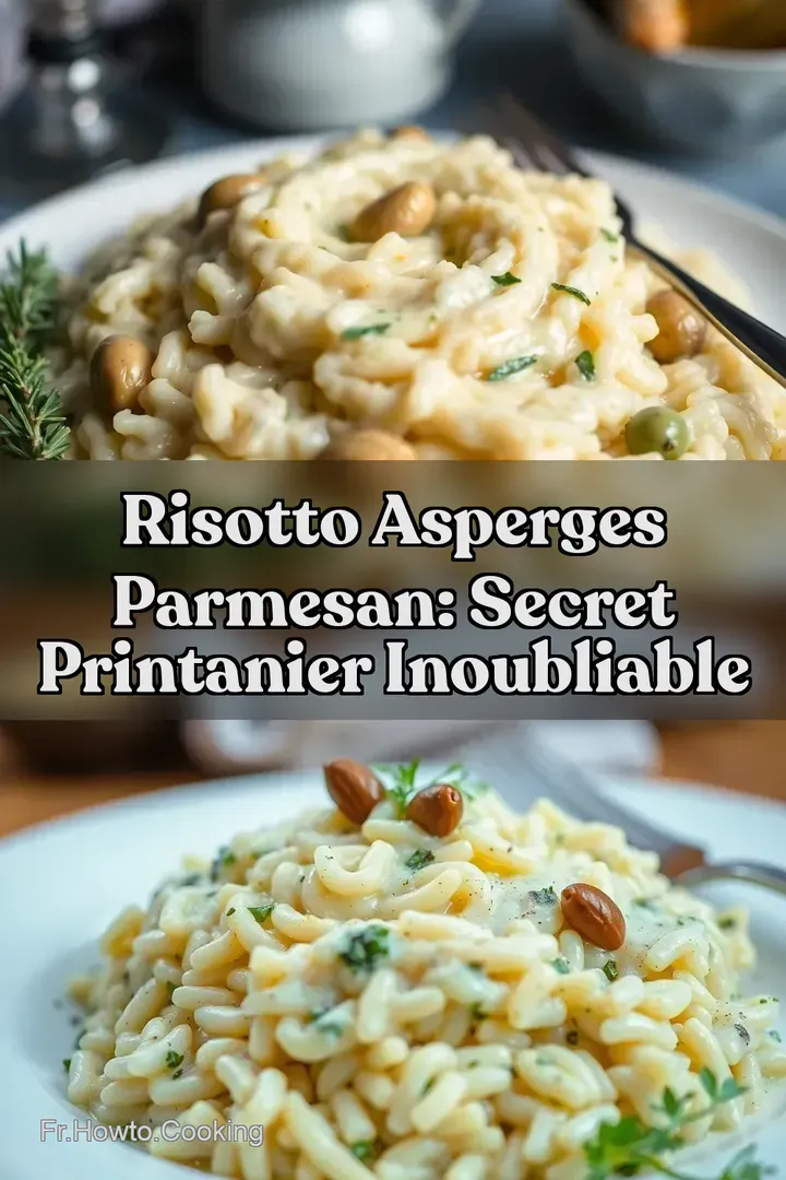 Risotto Asperges Parmesan: Secret Printanier Inoubliable