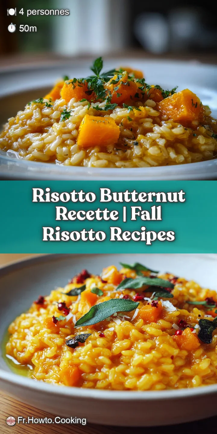 Close-up of butternut risotto: soft, creamy texture with visible Parmesan cheese. Bright orange hues blend for a comfortin...