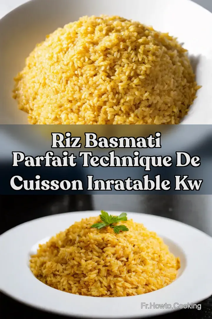 Riz Basmati Parfait Technique de Cuisson Inratable kw
