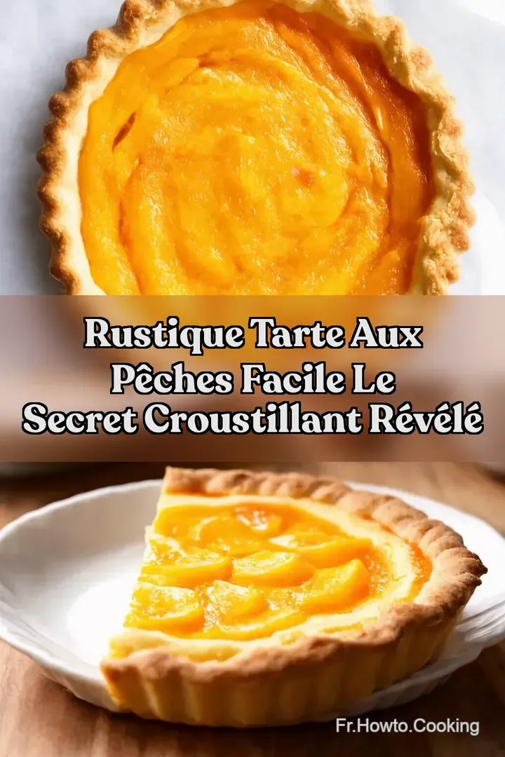 Rustique Tarte aux p&ecirc;ches facile Le Secret Croustillant R&eacute;v&eacute;l&eacute;
