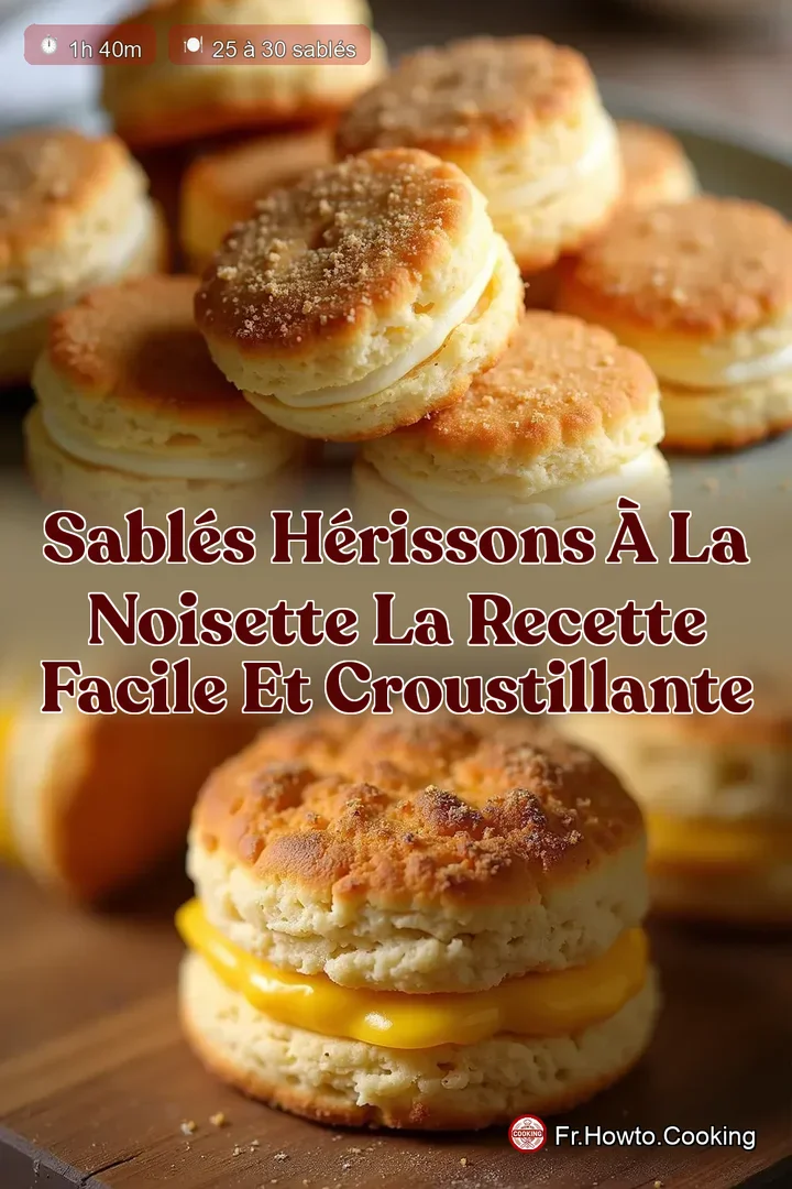 Sablés Hérissons à la Noisette La Recette Facile et Croustillante