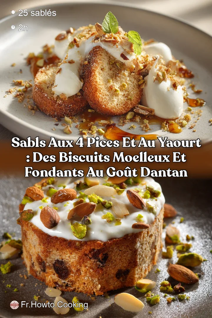 Sabls aux 4 pices et au Yaourt : Des biscuits moelleux et fondants au go&ucirc;t dantan
