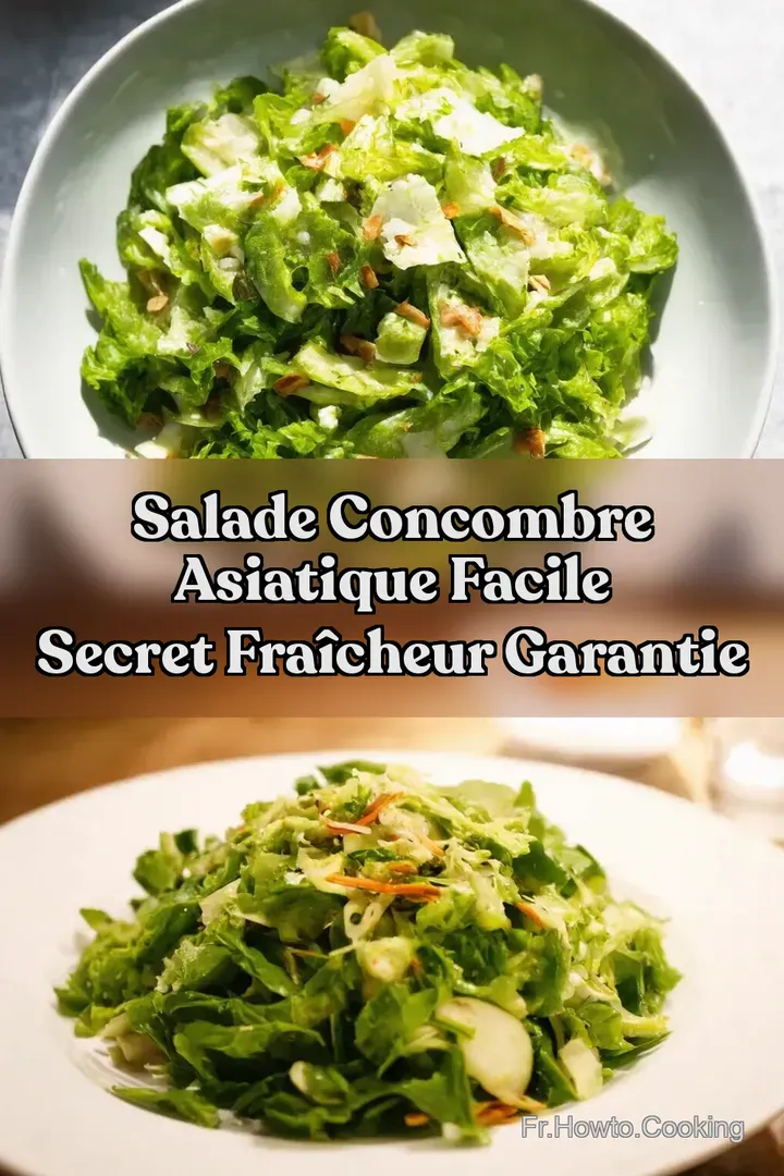 Salade Concombre Asiatique Facile Secret Fra&icirc;cheur Garantie