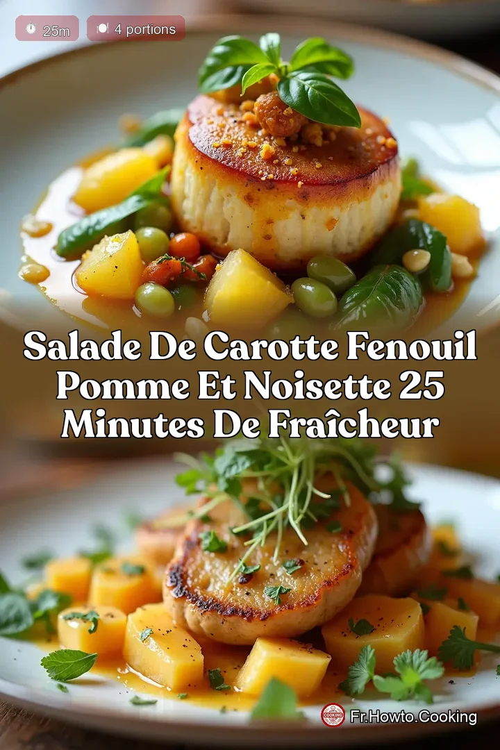Salade de Carotte Fenouil Pomme et Noisette 25 Minutes de Fraîcheur