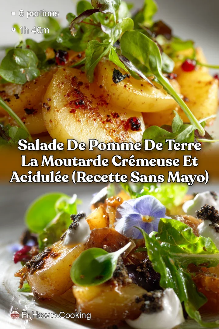 Salade de Pomme de Terre la Moutarde Cr&eacute;meuse et Acidul&eacute;e (Recette Sans Mayo)