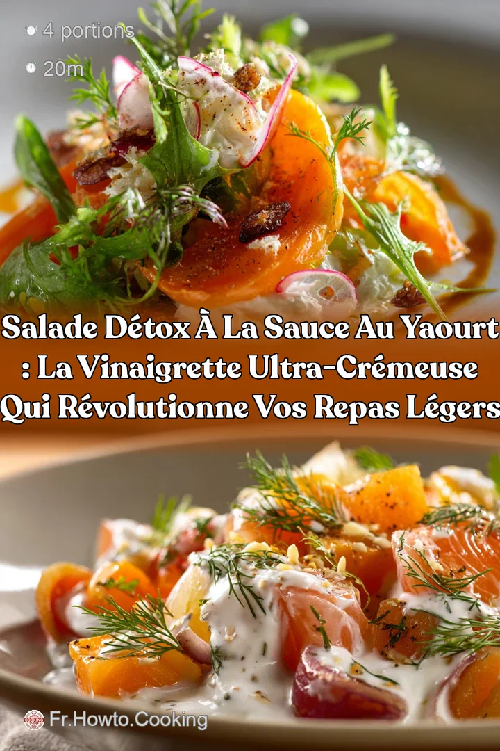 Salade D&eacute;tox &agrave; la Sauce au Yaourt : La Vinaigrette Ultra-Cr&eacute;meuse qui R&eacute;volutionne vos Repas L&eacute;gers