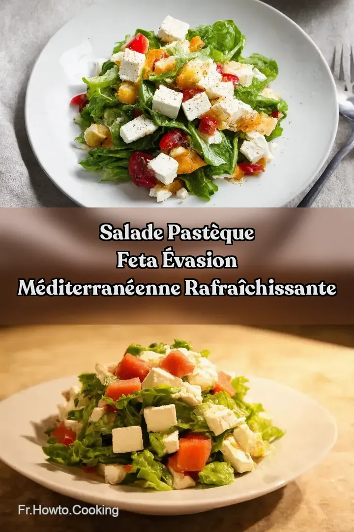 Salade Past&egrave;que Feta &Eacute;vasion M&eacute;diterran&eacute;enne Rafra&icirc;chissante