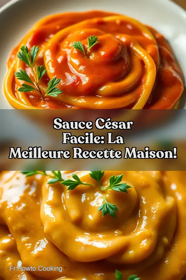 Sauce C&eacute;sar Facile: La Meilleure Recette Maison!