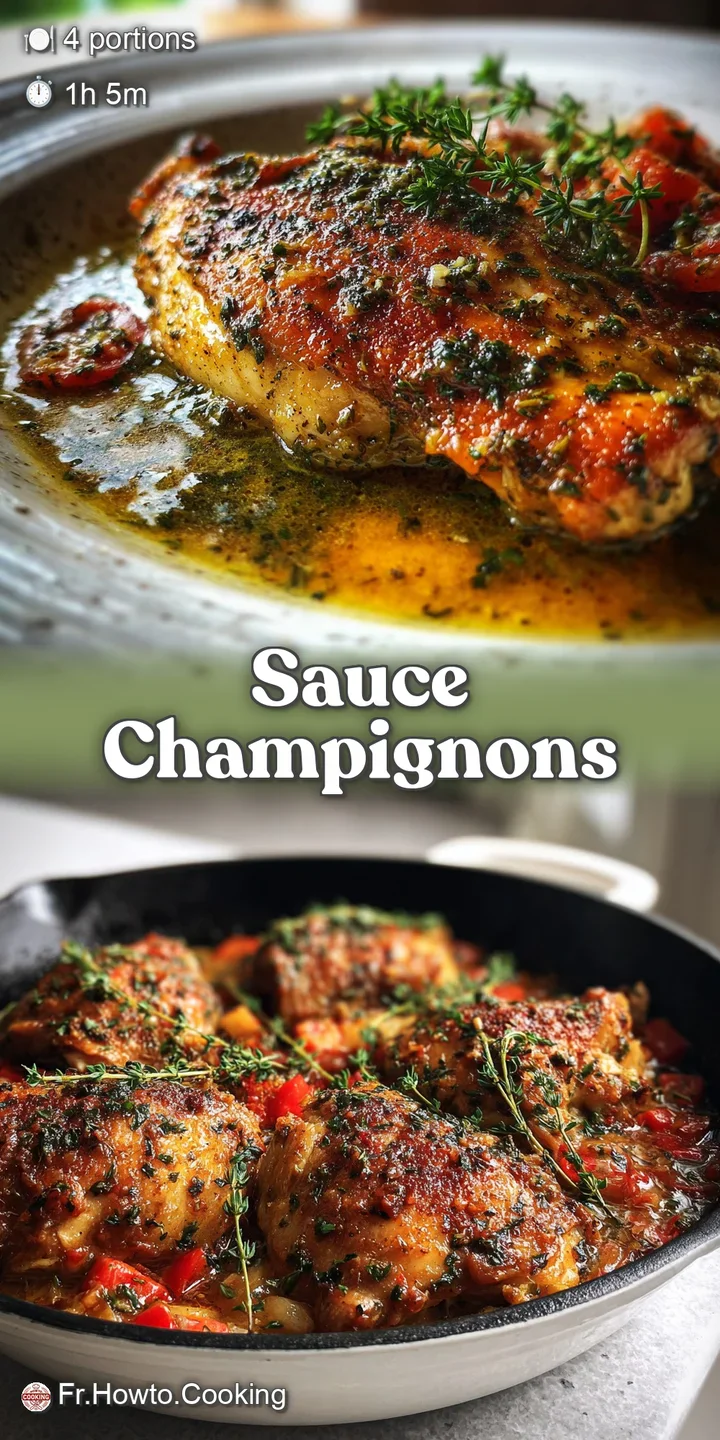 Close-up of chicken glistening in a dark caramel sauce. The rich color and slight sheen hint at a sweet and savory flavor ...