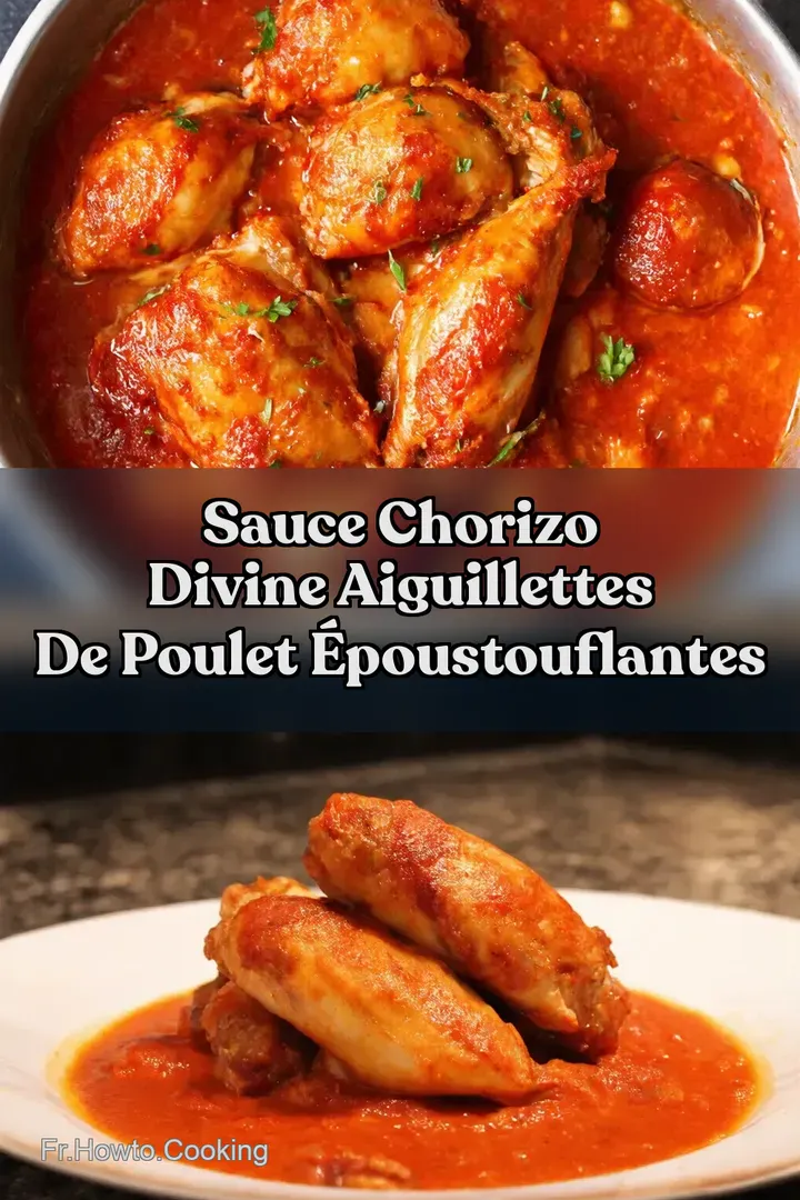 Sauce Chorizo Divine Aiguillettes de Poulet &Eacute;poustouflantes