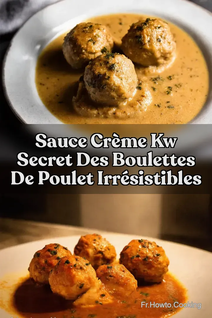 Sauce Cr&egrave;me kw Secret des Boulettes de Poulet Irr&eacute;sistibles