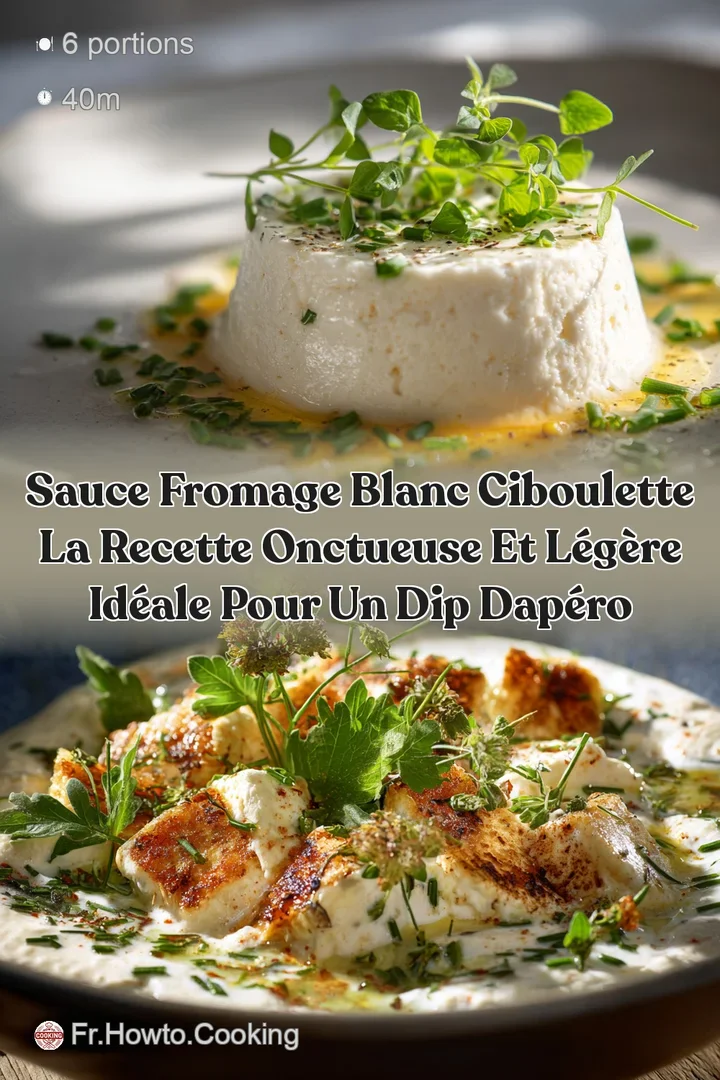 Sauce Fromage Blanc Ciboulette La recette onctueuse et l&eacute;g&egrave;re id&eacute;ale pour un dip dap&eacute;ro