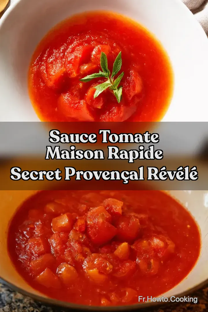 Sauce Tomate Maison Rapide Secret Proven&ccedil;al R&eacute;v&eacute;l&eacute;