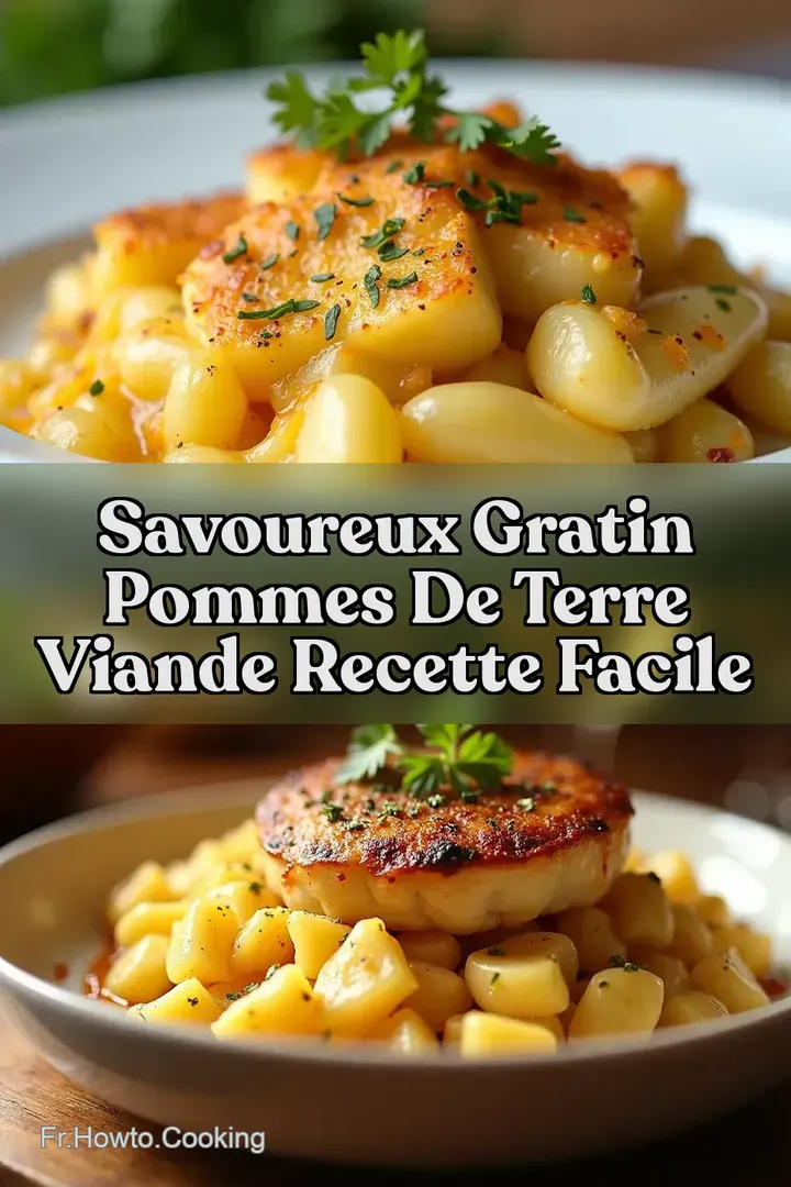 Savoureux Gratin Pommes de Terre Viande Recette Facile