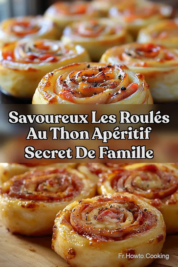 Savoureux Les Roul&eacute;s au Thon Ap&eacute;ritif Secret de Famille