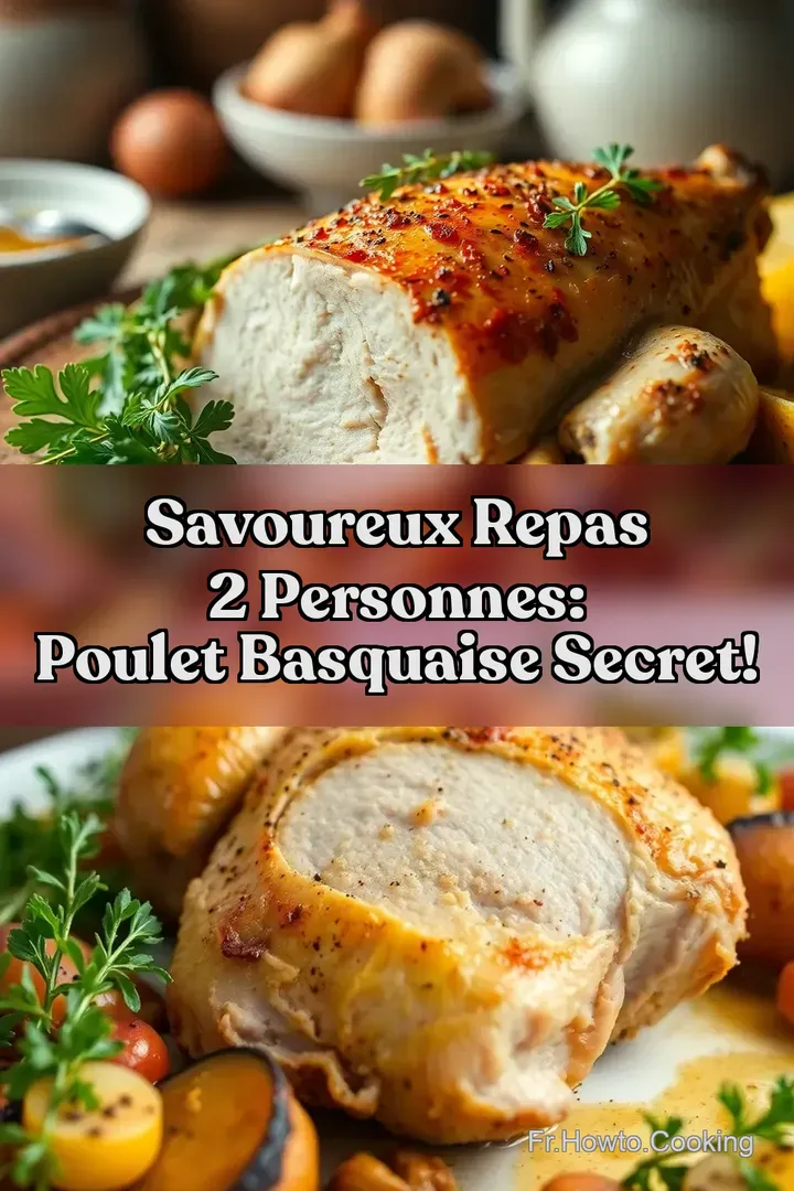 Savoureux Repas 2 Personnes: Poulet Basquaise Secret!