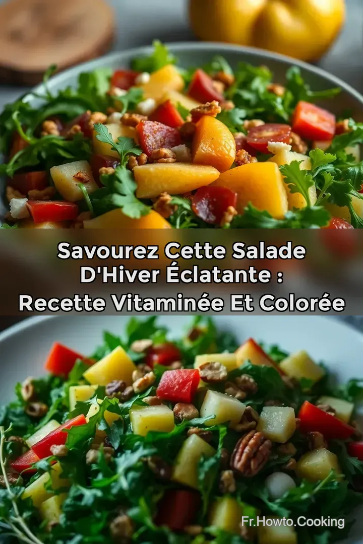 Savourez cette Salade d Hiver &Eacute;clatante : recette vitamin&eacute;e et color&eacute;e