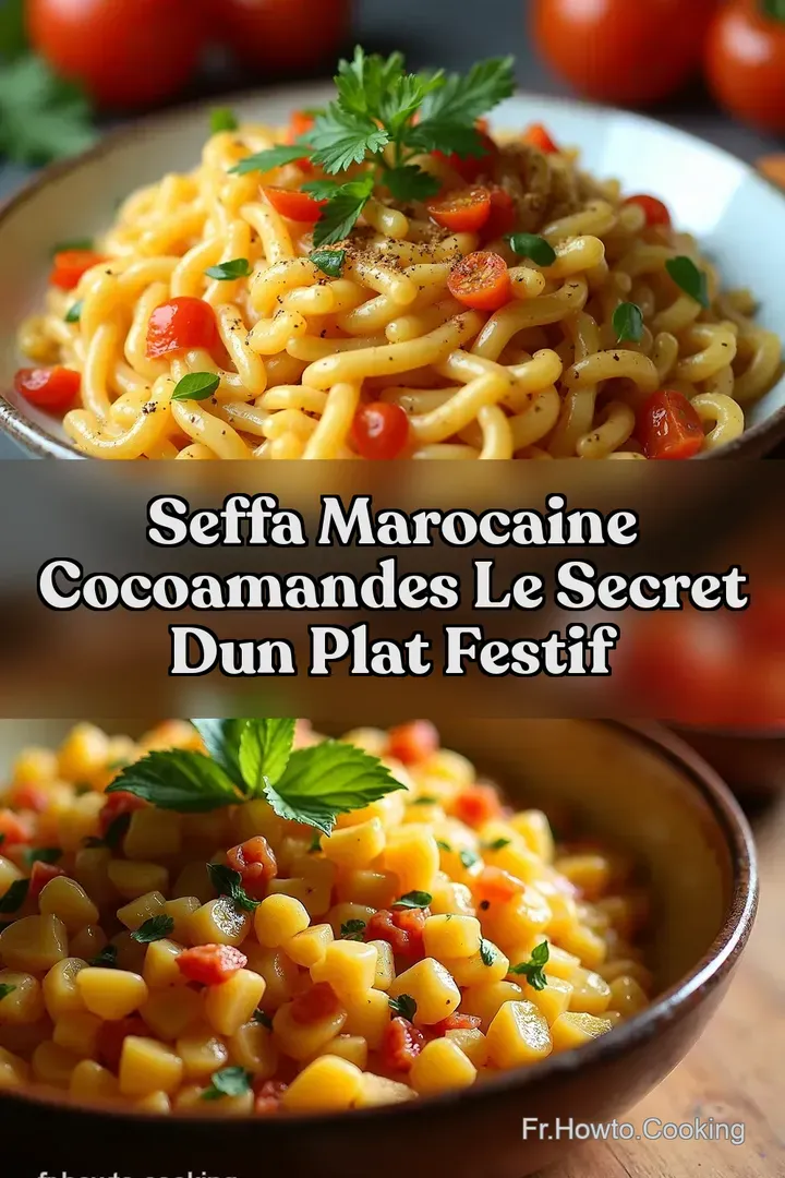 Seffa Marocaine CocoAmandes Le Secret dun Plat Festif