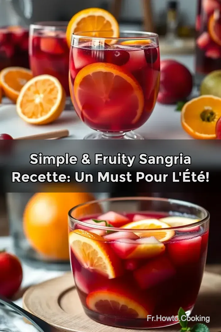 Simple & Fruity Sangria Recette: Un Must pour l &Eacute;t&eacute;!