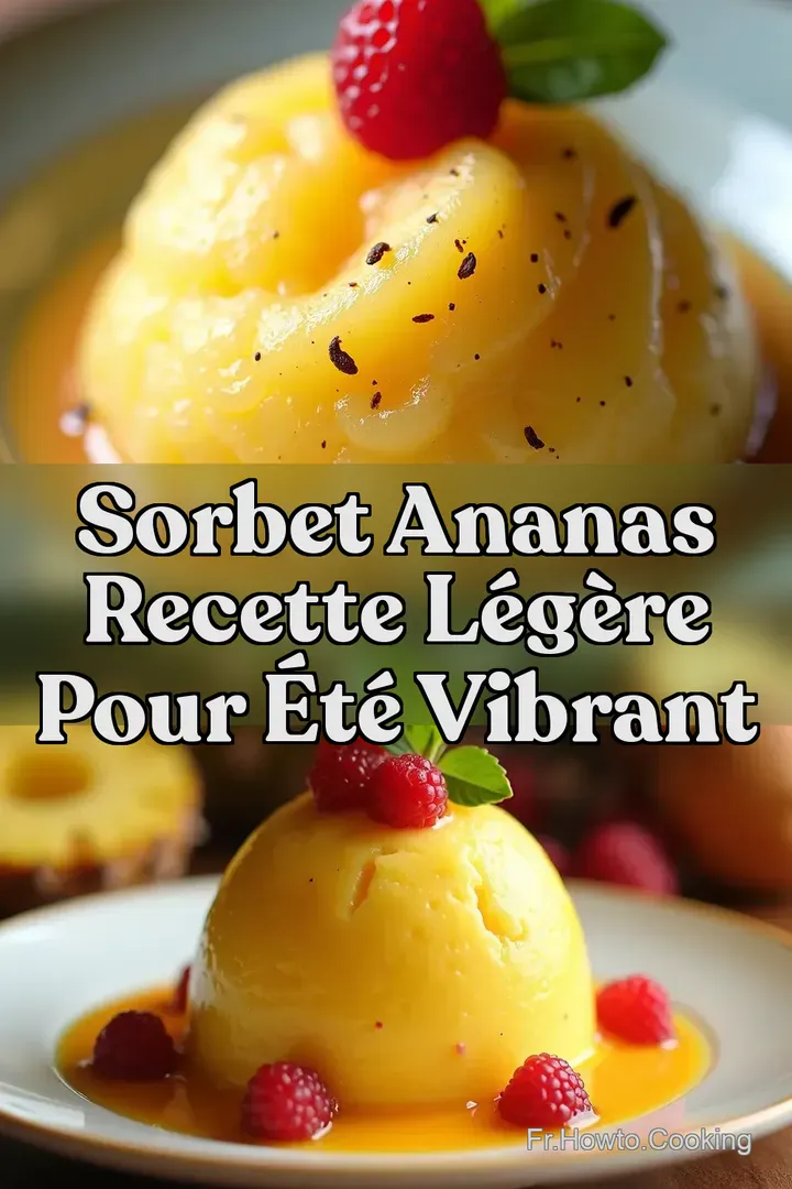 Sorbet Ananas Recette L&eacute;g&egrave;re Pour &Eacute;t&eacute; Vibrant