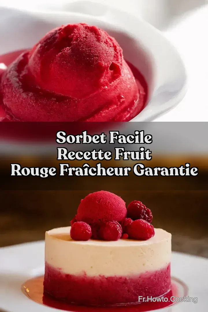Sorbet Facile Recette Fruit Rouge Fra&icirc;cheur Garantie