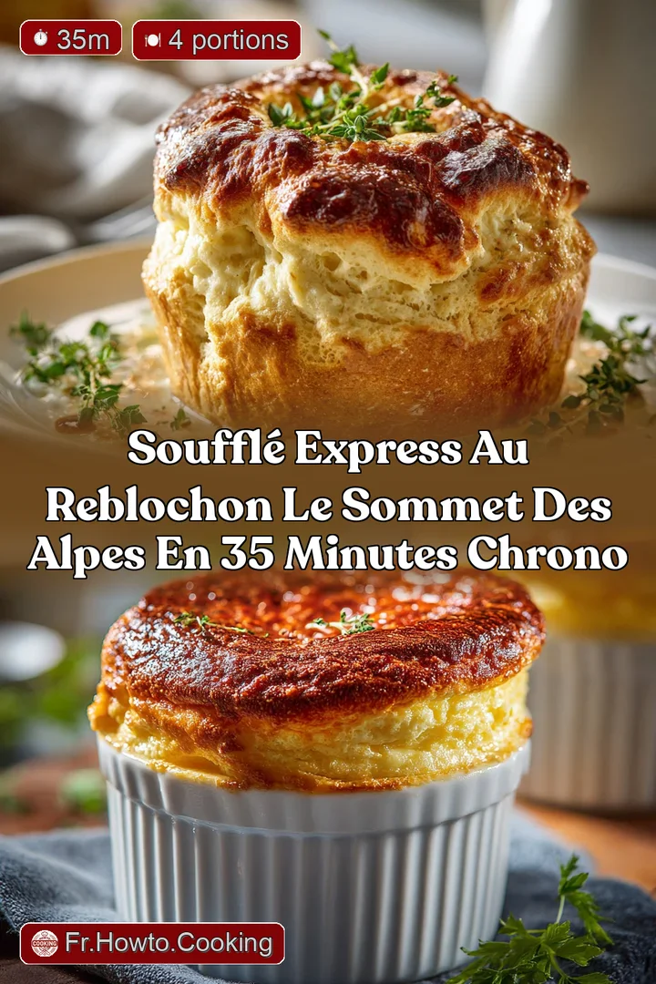 Souffl&eacute; Express au Reblochon Le Sommet des Alpes en 35 Minutes Chrono