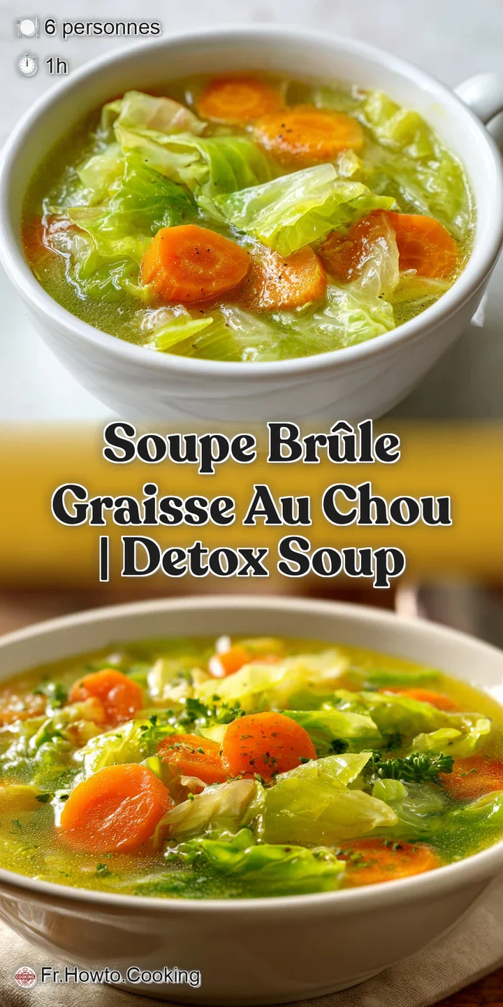 Gros plan sur des cubes de carottes et feuilles de chou fondantes, baignant dans un bouillon chaud et l&eacute;g&egrave;rement fumant.