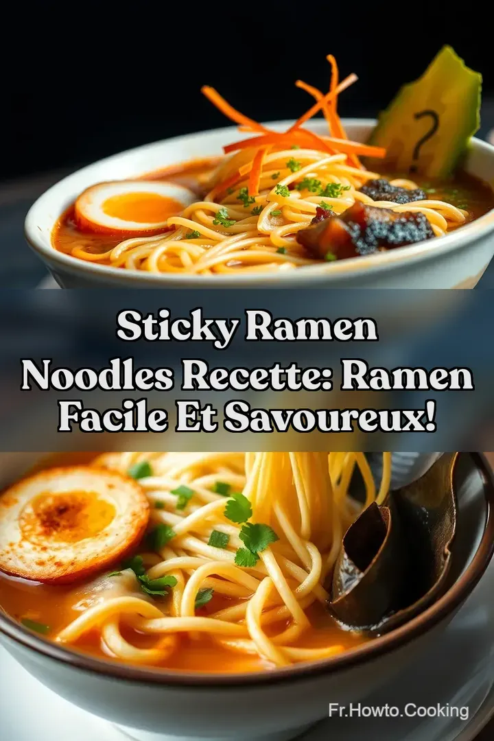Sticky Ramen Noodles Recette: Ramen Facile et Savoureux!