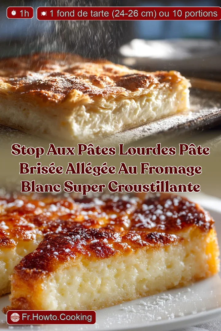 Stop aux p&acirc;tes lourdes P&acirc;te Bris&eacute;e All&eacute;g&eacute;e au Fromage Blanc super croustillante