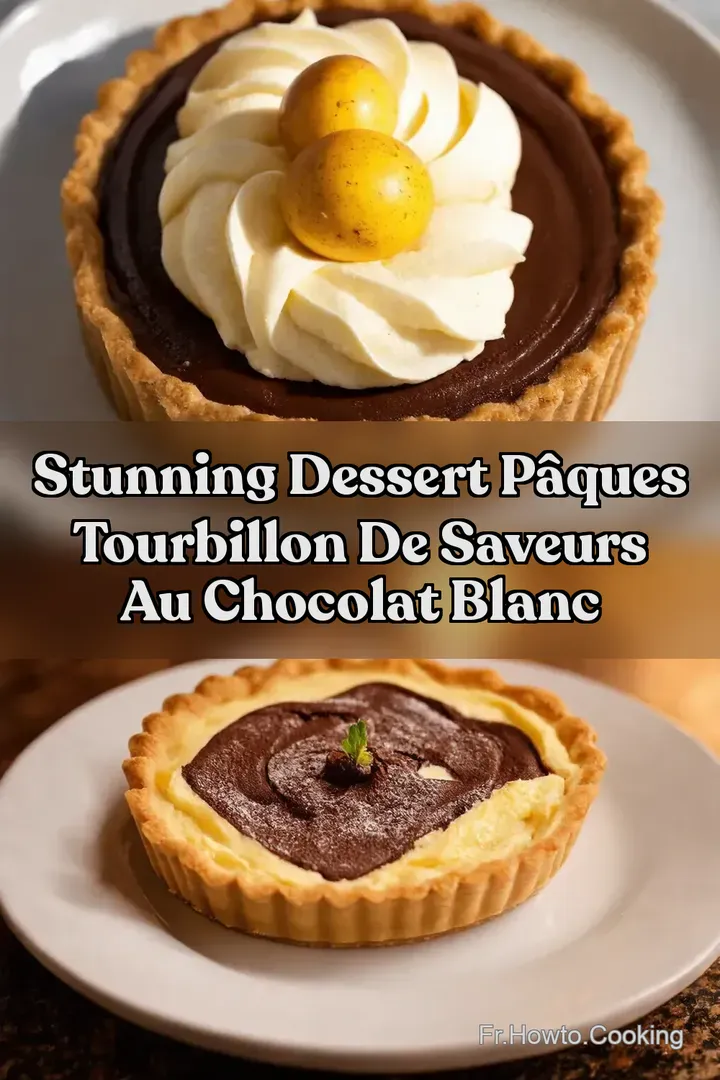 Stunning Dessert P&acirc;ques Tourbillon de Saveurs au Chocolat Blanc