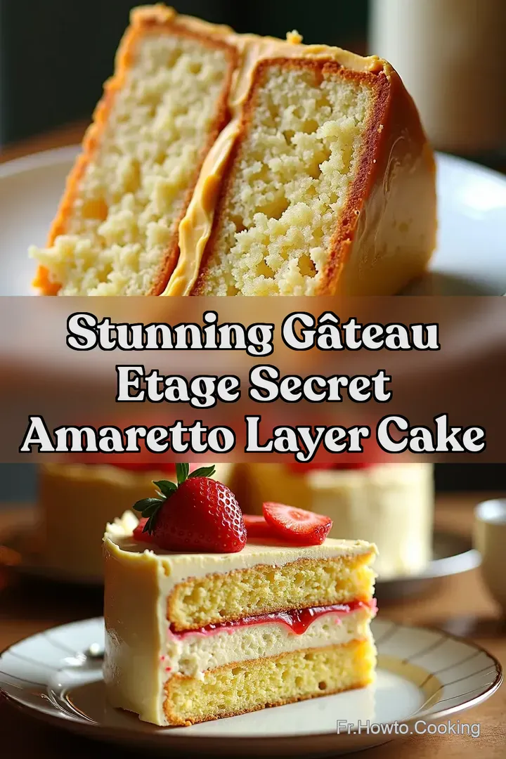 Stunning G&acirc;teau Etage Secret Amaretto Layer Cake