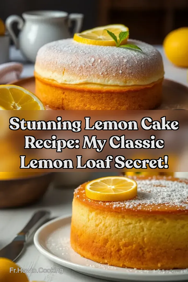 Stunning Lemon Cake Recipe: My Classic Lemon Loaf Secret!