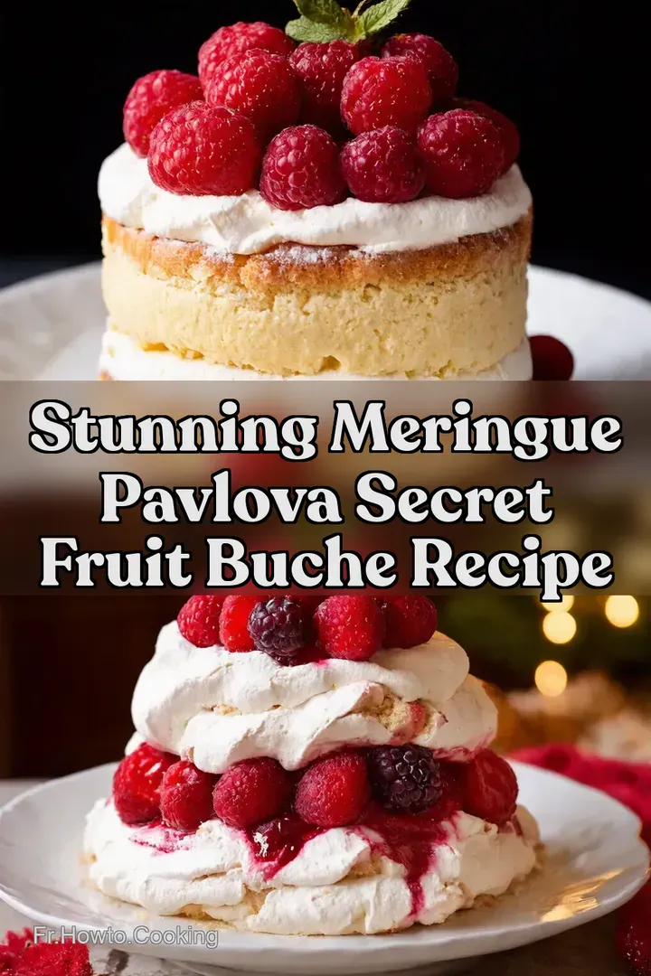Stunning Meringue Pavlova Secret Fruit Buche Recipe