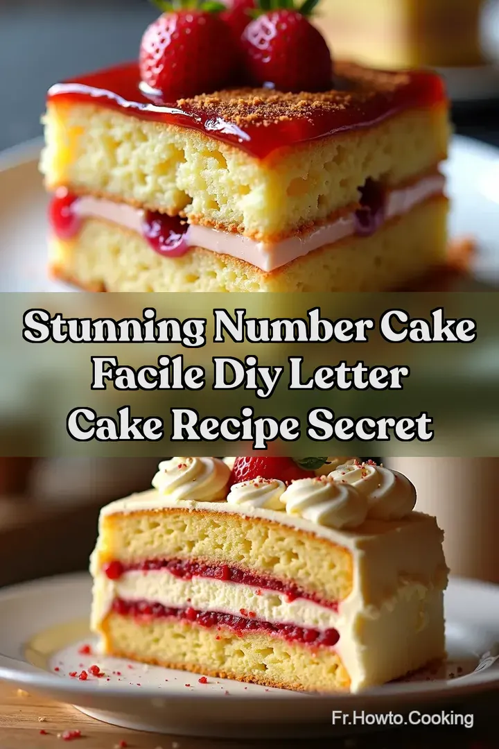Stunning Number Cake Facile DIY Letter Cake Recipe Secret