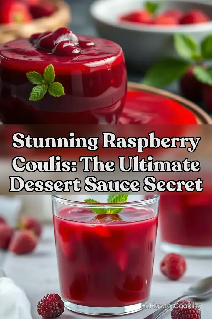 Stunning Raspberry Coulis: The Ultimate Dessert Sauce Secret