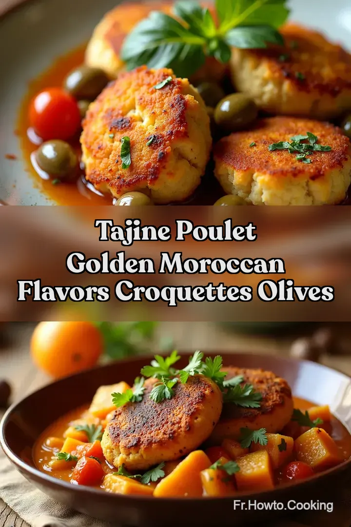 Tajine Poulet Golden Moroccan Flavors Croquettes Olives