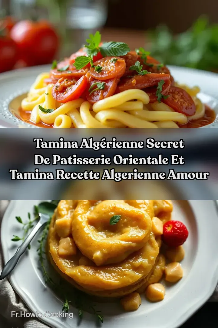 Tamina Alg&eacute;rienne Secret de Patisserie Orientale et Tamina recette algerienne Amour