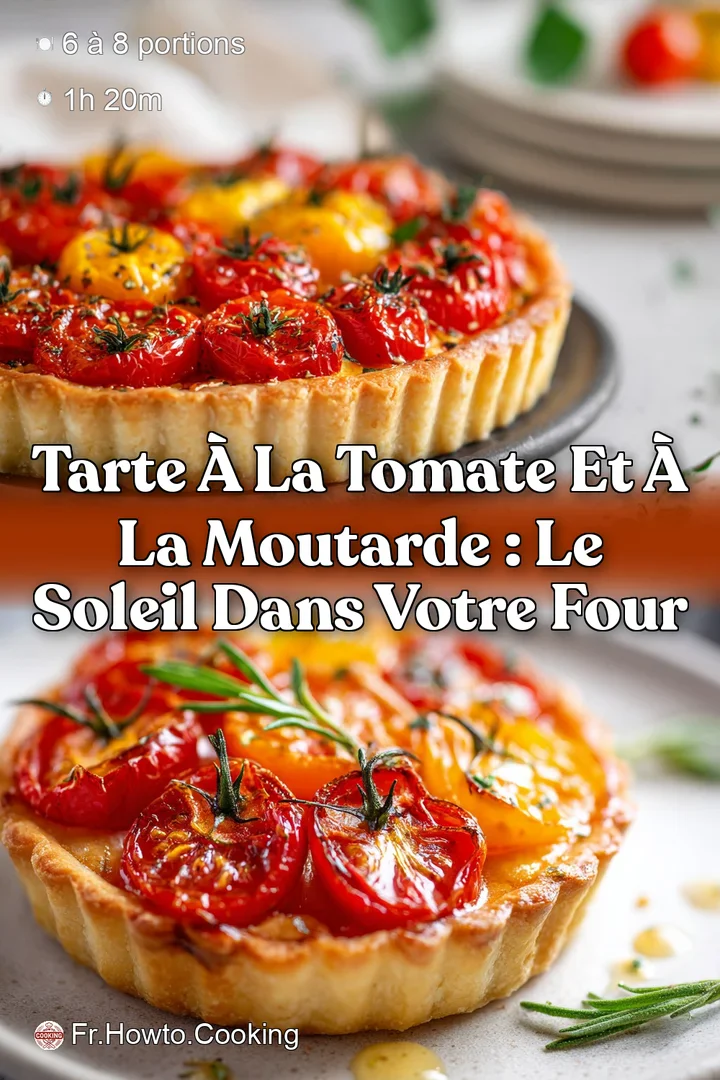 Tarte &agrave; la tomate et &agrave; la moutarde : Le Soleil dans votre Four