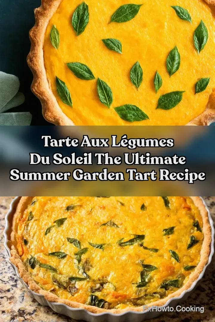 Tarte aux l&eacute;gumes du soleil The Ultimate Summer Garden Tart Recipe