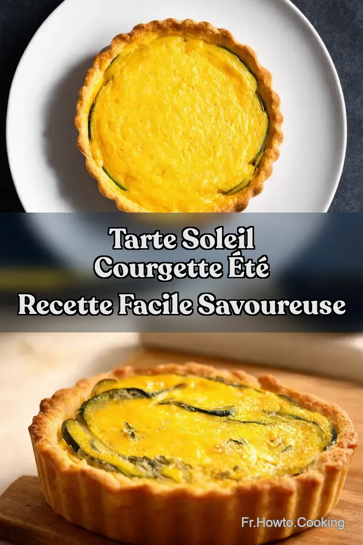 Tarte Soleil Courgette &Eacute;t&eacute; Recette Facile Savoureuse